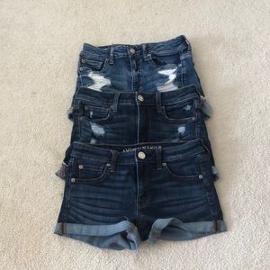 3 pairs of american eagle shorts!!